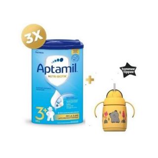Pachet 3 cutii Aptamil Nutri-Biotik 3+ Lapte pentru copii 800 g