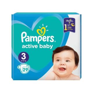 Pampers Active Baby 3 (6-10 kg) 29 bucati