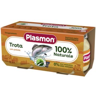 Plasmon - Piure din Pastrav cu Legume, fara gluten, 160g (de la 6 luni)