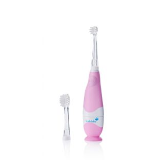 Periuța de dinți electrică BabySonic Pink, 0-3 ani, BRB158, Brush Baby
