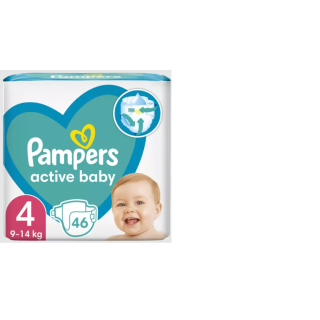 Pampers Active Baby 4 (9-14kg) 76 buc