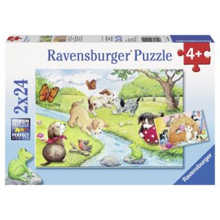 Puzzle Animale Jucause, 2X24 Piese RVSPC09194
