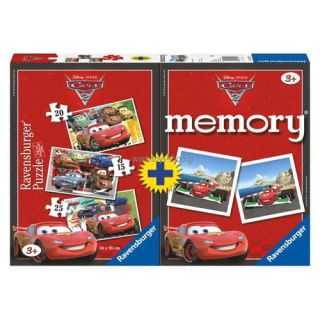 Puzzle + Joc Memory Disney Cars 3 buc Ravensburger