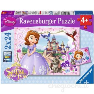 Puzzle Printesa Sofia 2 x 24 piese Ravensburger