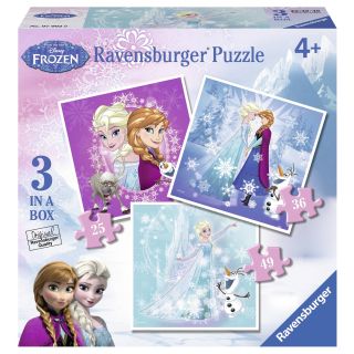 Puzzle Frozen Ravensburger 25/36/49 piese
