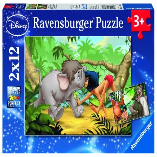 Puzzle Cartea Junglei, 2X12 Piese RVSPC07587