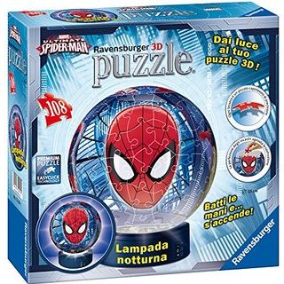 Puzzle 3D Luminos Spiderman, 108 Piese RVS3D12256