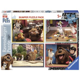 Puzzle Viata Secreta A Animalelor, 4X100 Piese RVSPC06860