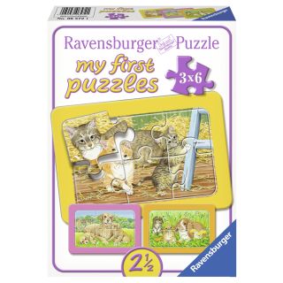 Primul Meu Puzzle Animalute, 3X6 Piese RVSPC06572