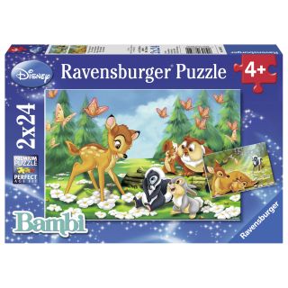 Puzzle Bambi, 2X24 Piese RVSPC08852