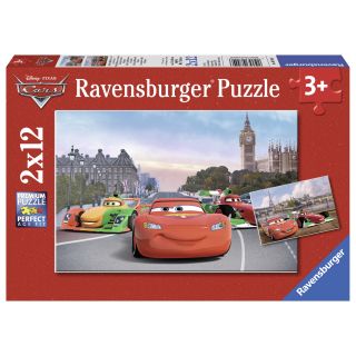 Puzzle Disney Cars Ravensburger 2 x 12 piese
