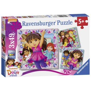 Puzzle Dora Si Prietenii, 3X49 Piese RVSPC09212