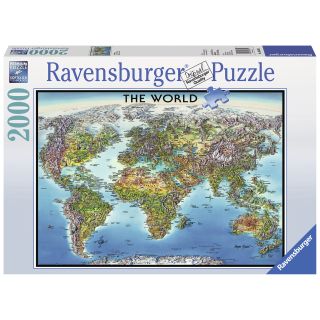 Puzzle Harta Lumii, 2000 Piese RVSPA16683