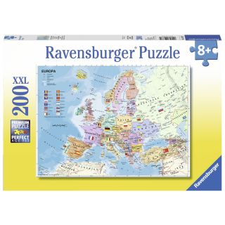Puzzle Harta Politica A Europei, 200 Piese RVSPC12837