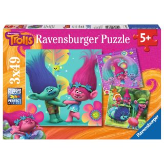 Puzzle Trolls, 3X49 Piese RVSPC09364