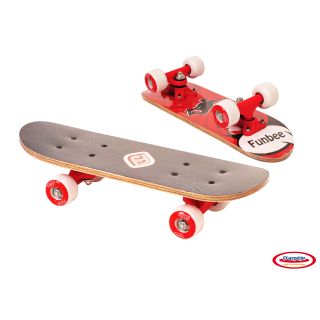 Funbee - Mini Skateboard Rosu - 43 Cm DAOFUN247R