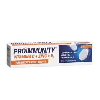 Proimmunity Vitamina C + Zinc + D3 Efervescent Fiterman