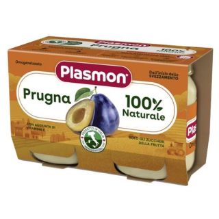 Plasmon Piure pruna 2 x 104 gr, 4 luni +