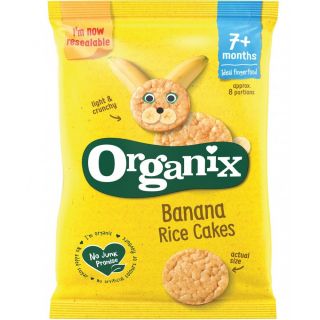 Rondele din orez expandat Bio Organix cu Banane 50g 7 luni+