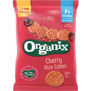 Rondele din orez expandat Bio Organix cu Cirese 50 g 7 luni+