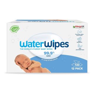 Servetele umede Biodegradabile Water Wipes 12x60 buc, 0luni+