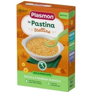 Plasmon – Paste Stelline, in forma de stelute, 340 g (de la 6 luni)