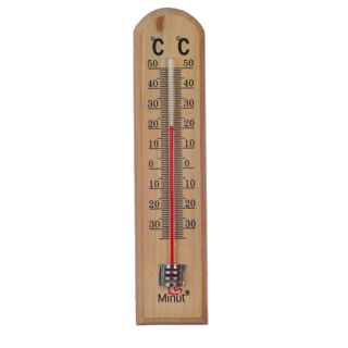 Termometru de camera din lemn Minut