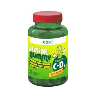 Vitamina C cu D3 Junior Gummy 20 capsule Beres Pharmaceuticals