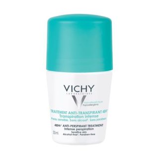 Vichy Deodorant roll-on antiperspirant cu parfum, eficacitate 48h