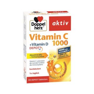 Vitamina C 1000 + Vitamina D Depot 30 comprimate Doppelherz Aktiv