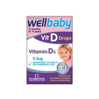 Wellbaby Vitamina D picaturi 30 ml Vitabiotics