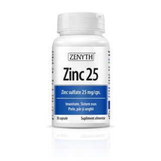 Zinc 25 mg 30 capsule Zenyth